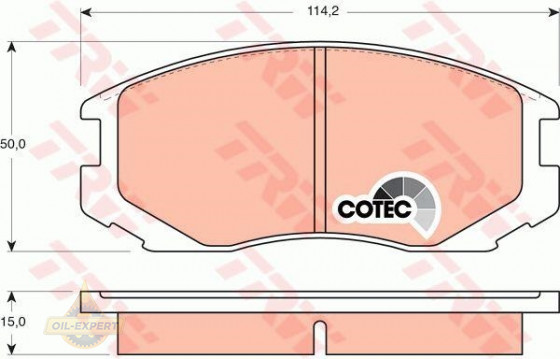 Trw Колодки тормозные дисковые TRW GDB3046 - Картинка 2