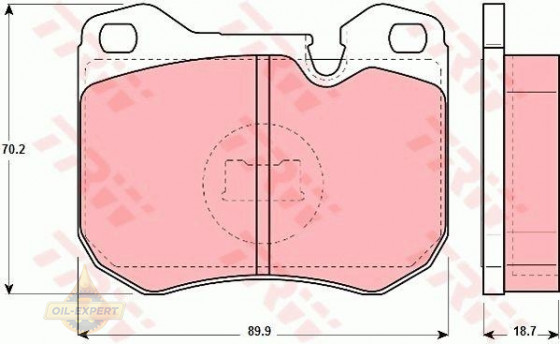 Trw Колодки тормозные дисковые TRW GDB309 - Картинка 2
