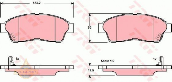 Trw Колодки тормозные дисковые TRW GDB3147 - Картинка 2