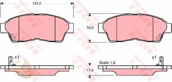 Trw Колодки тормозные дисковые TRW GDB3147 - Картинка 4