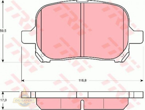 Trw Колодки тормозные дисковые TRW GDB3152 - Картинка 1