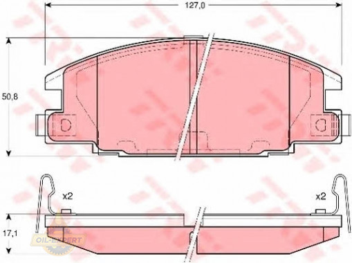 Trw Колодки дискові гальмові TRW GDB3161 - Заображення 1