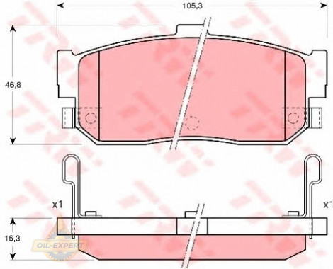 Trw Колодки тормозные дисковые TRW GDB3181 - Картинка 2