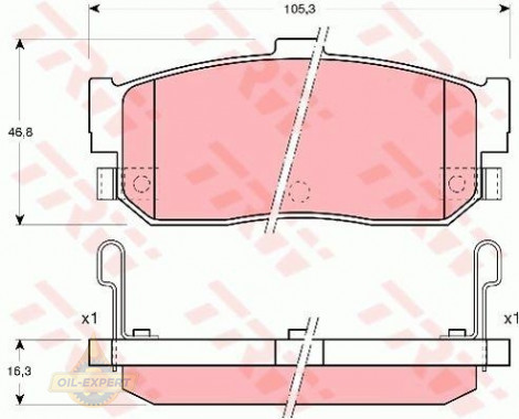 Trw Колодки тормозные дисковые TRW GDB3181 - Картинка 1