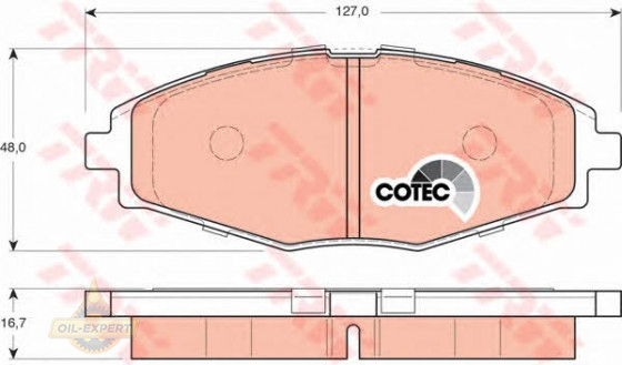 Trw Колодки тормозные дисковые TRW GDB3195 - Картинка 2