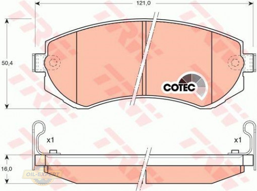 Trw Колодки тормозные дисковые TRW GDB3208 - Картинка 3