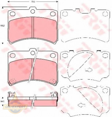 Trw Колодки тормозные дисковые TRW GDB3219 - Картинка 2