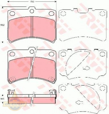 Trw Колодки тормозные дисковые TRW GDB3219 - Картинка 1