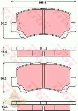 Trw Колодки тормозные дисковые TRW GDB3221 - Картинка 1
