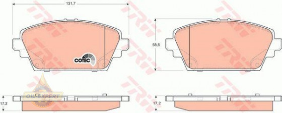 Trw Колодки тормозные дисковые TRW GDB3227 - Картинка 4