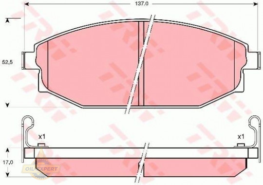 Trw Колодки тормозные дисковые TRW GDB3232 - Картинка 2