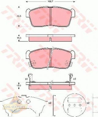 Trw Колодки тормозные дисковые TRW GDB3236 - Картинка 4