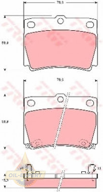 Trw Колодки тормозные дисковые TRW GDB3239 - Картинка 4