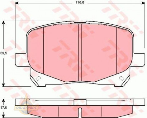 Trw Колодки тормозные дисковые TRW GDB3248 - Картинка 2