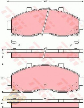 Trw Колодки тормозные дисковые TRW GDB3263 - Картинка 1