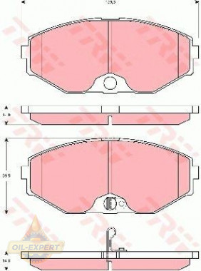Trw Колодки тормозные дисковые TRW GDB3273 - Картинка 2