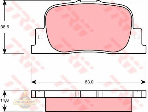 Trw Колодки тормозные дисковые TRW GDB3278 - Картинка 3