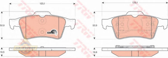 Trw Колодки тормозные дисковые TRW GDB3292 - Картинка 2