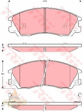 Trw Колодки тормозные дисковые TRW GDB3299 - Картинка 4