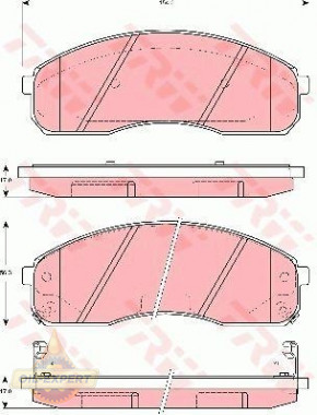 Trw Колодки тормозные дисковые TRW GDB3301 - Картинка 1