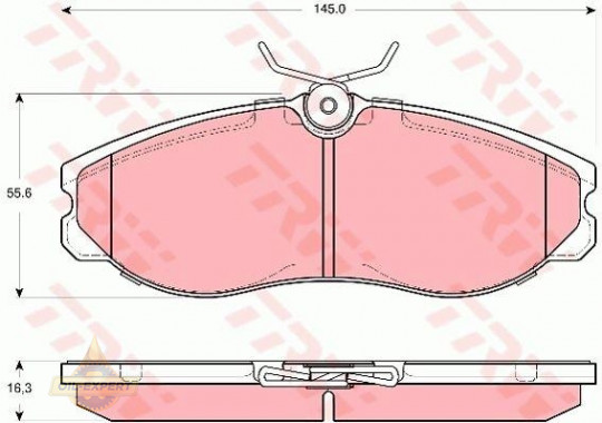 Trw Колодки тормозные дисковые TRW GDB3313 - Картинка 2