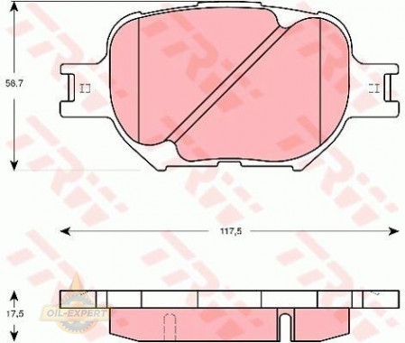 Trw Колодки дискові гальмові TRW GDB3316 - Заображення 2