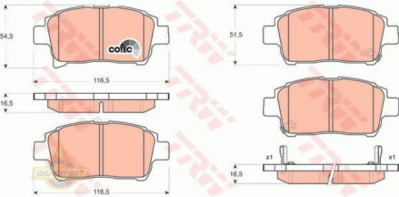Trw Колодки тормозные дисковые TRW GDB3317 - Картинка 4