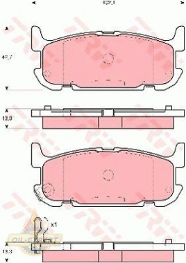Trw Колодки тормозные дисковые TRW GDB3318 - Картинка 1