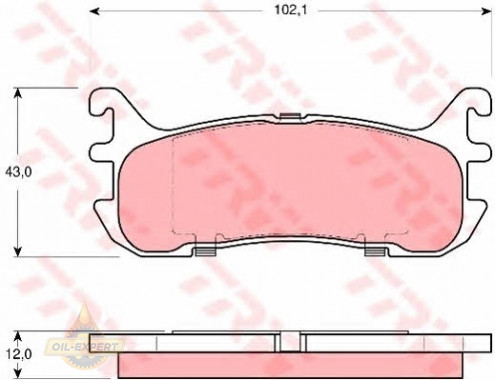 Trw Колодки тормозные дисковые TRW GDB3319 - Картинка 1