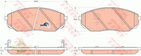 Trw Колодки тормозные дисковые TRW GDB3343 - Картинка 3