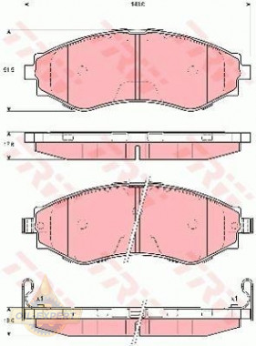 Trw Колодки тормозные дисковые TRW GDB3345 - Картинка 1