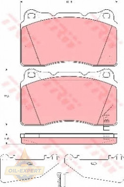 Trw Колодки тормозные дисковые TRW GDB3349 - Картинка 2