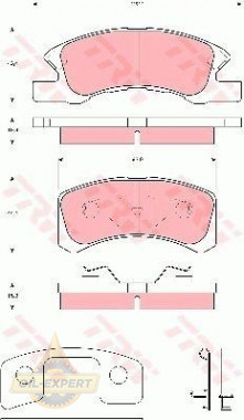 Trw Колодки тормозные дисковые TRW GDB3358 - Картинка 1
