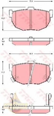 Trw Колодки тормозные дисковые TRW GDB3368 - Картинка 3