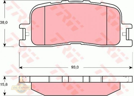 Trw Колодки тормозные дисковые TRW GDB3374 - Картинка 2