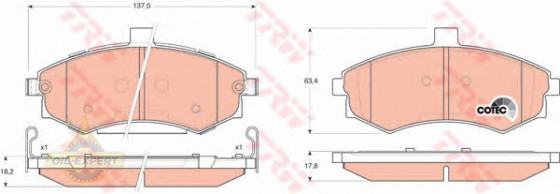 Trw Колодки тормозные дисковые TRW GDB3378 - Картинка 4