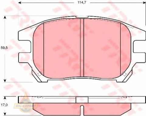 Trw Колодки тормозные дисковые TRW GDB3379 - Картинка 1