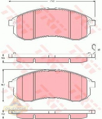 Trw Колодки тормозные дисковые TRW GDB3380 - Картинка 2