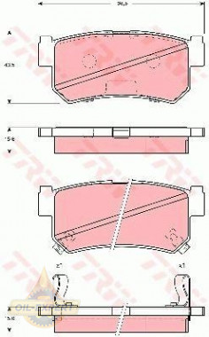 Trw Колодки тормозные дисковые TRW GDB3382 - Картинка 1
