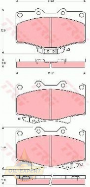 Trw Колодки тормозные дисковые TRW GDB3383 - Картинка 1