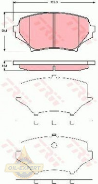 Trw Колодки тормозные дисковые TRW GDB3401 - Картинка 2