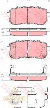 Trw Колодки дискові гальмові TRW GDB3421 - Заображення 4