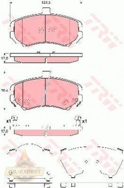 Trw Колодки тормозные дисковые TRW GDB3431 - Картинка 1