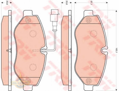 Trw Колодки тормозные дисковые TRW GDB3439 - Картинка 2