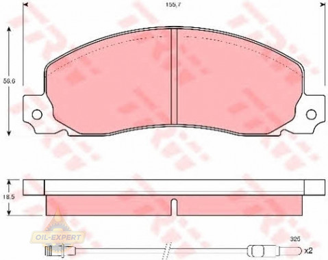 Trw Колодки дискові гальмові TRW GDB344 - Заображення 4