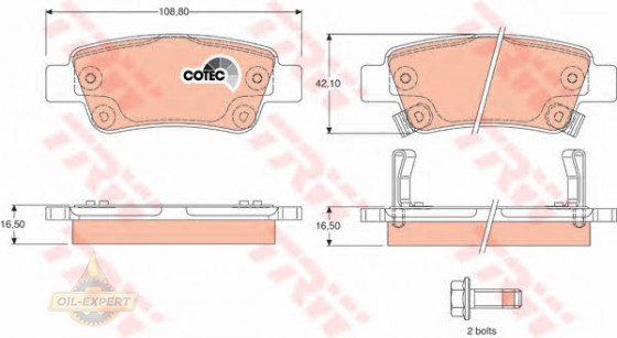 Trw Колодки тормозные дисковые TRW GDB3446 - Картинка 2