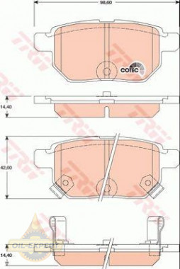 Trw Колодки тормозные дисковые TRW GDB3454 - Картинка 4