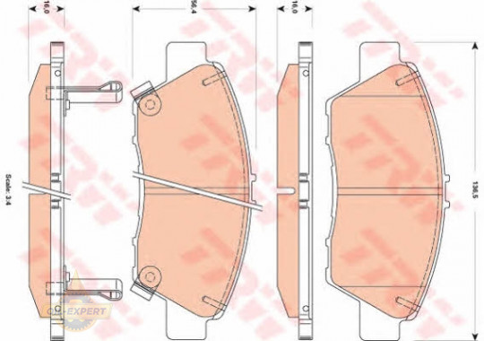 Trw Колодки тормозные дисковые TRW GDB3493 - Картинка 4