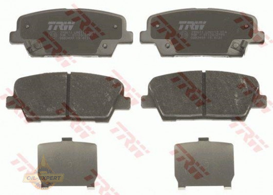 Trw Колодки дискові гальмові TRW GDB3499 - Заображення 2