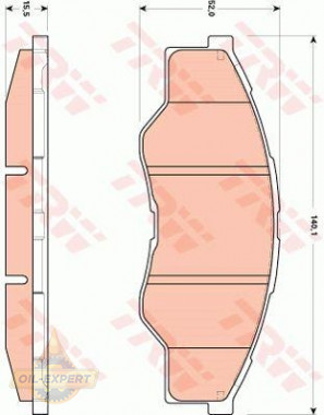 Trw Колодки тормозные дисковые TRW GDB3500 - Картинка 1